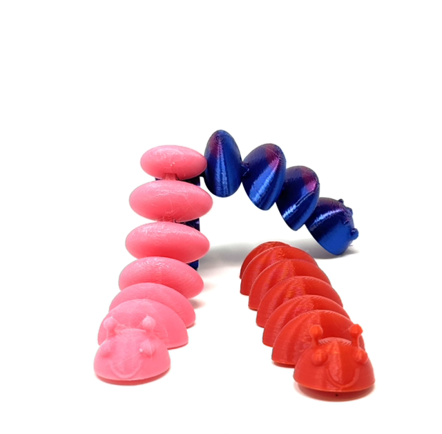 3D Printed Articulated Caterpillar Fidget Toy