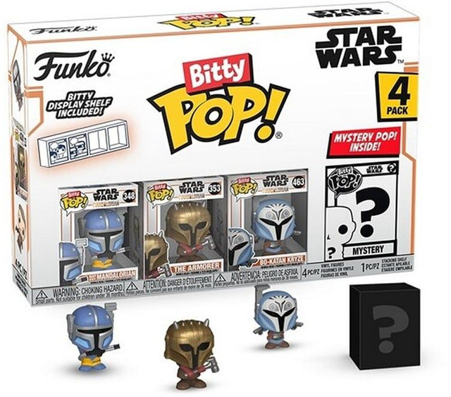 Pack 4 Figurines Funko Bitty Pop Mandalorian Heavy Mandalorian