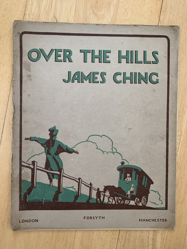 Over the Hills 6 open air pieces for piano james ching vintage sheet music