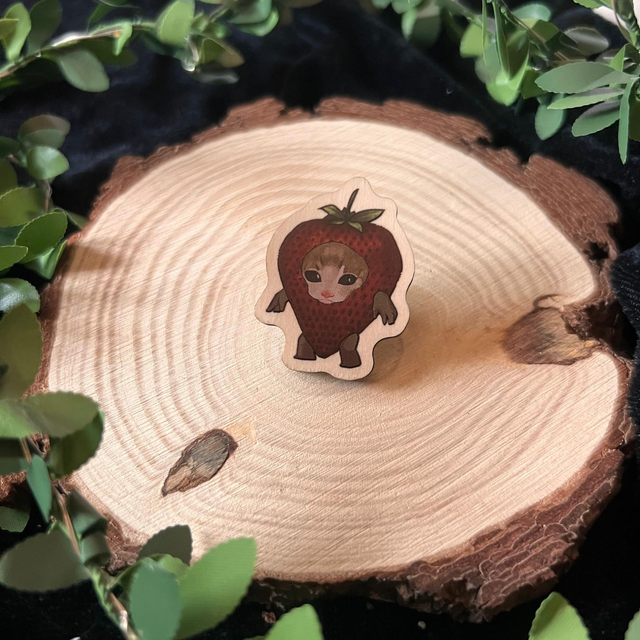 Pin gatos comida - fresa