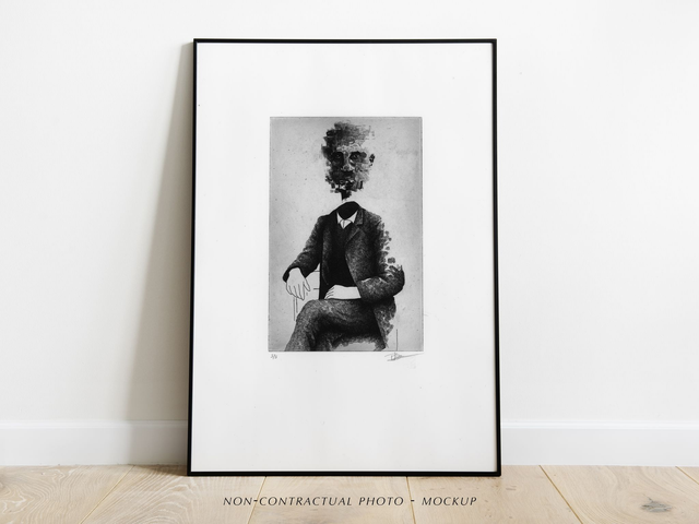 Fine art etching / Not  framed / Portrait XVI