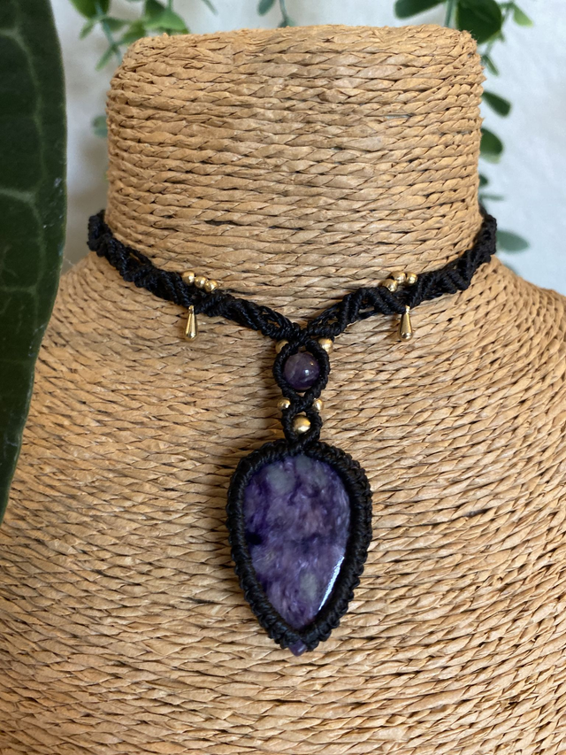 Collier UNIQUE - Charoïte 