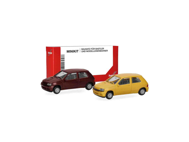 MiniKit: 2x Renault Clio 16V Herpa 012171-002 H0