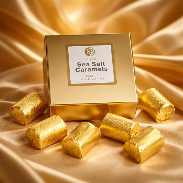 Sea Salt Caramels - 6 piece box