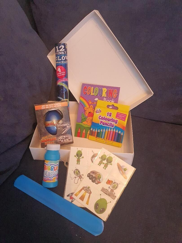 Beautiful Various Child's Gift Box of Goodies Xmas, Birthday any Occasion