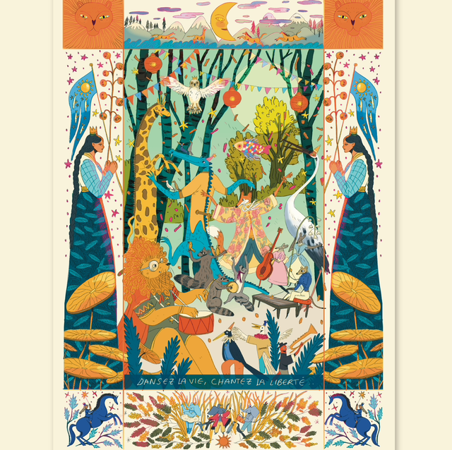 JOUR DE FÊTE   (en bleu ou vert)