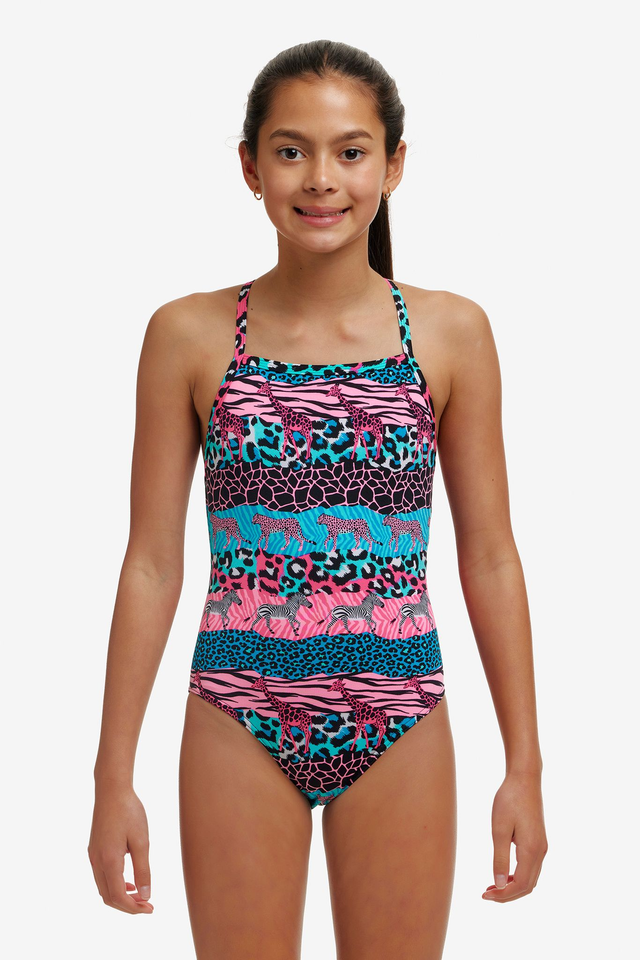 GIRL&#039;S FUNKITA WILD THINGS STRAPPED IN ONE PIECE