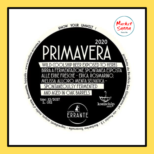Birra Primavera 2020 - 37,5 cl.