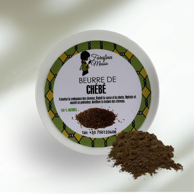 Beurre de Chébé 100% Naturel – Soin Capillaire Fortifiant – 50g