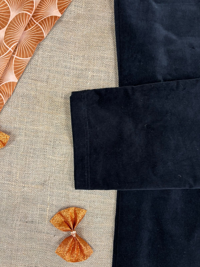 Pantalon en Velours Noir – Julie Guerlande