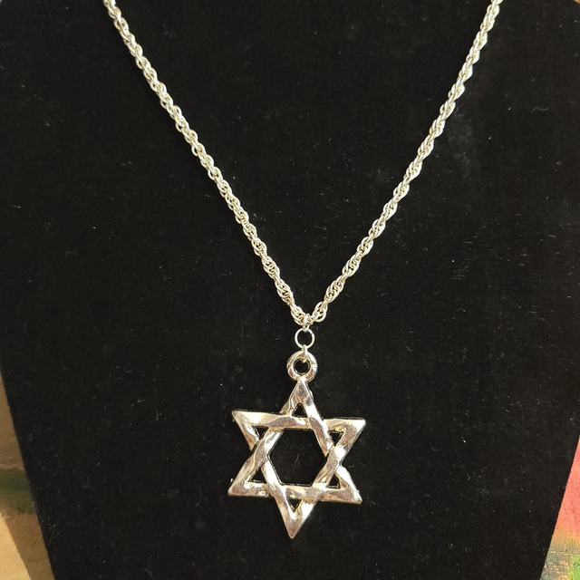 Silver Star, Stacked Chain Necklace