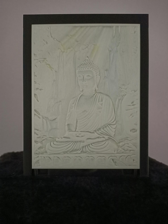 Lampe Lithophanie Bouddha 