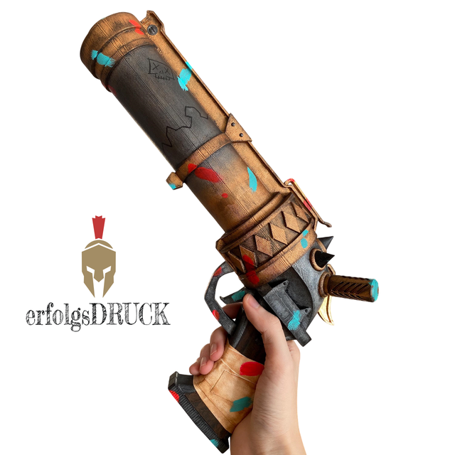 Arcane - Jinx Zapper | passend für LoL Jinx Cosplay | 3D Druck | Zap Blaster Replikat | Fan-Art Prop