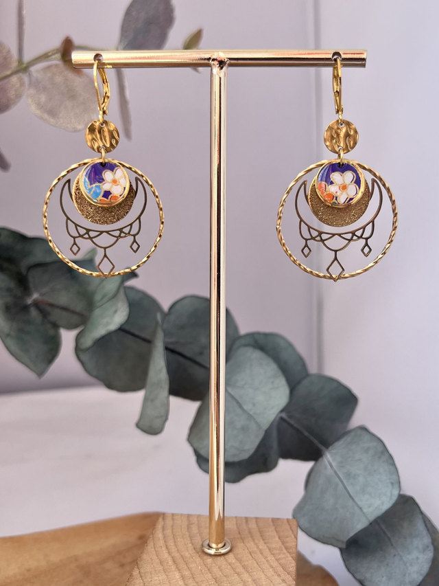 Boucles d’oreilles Lune