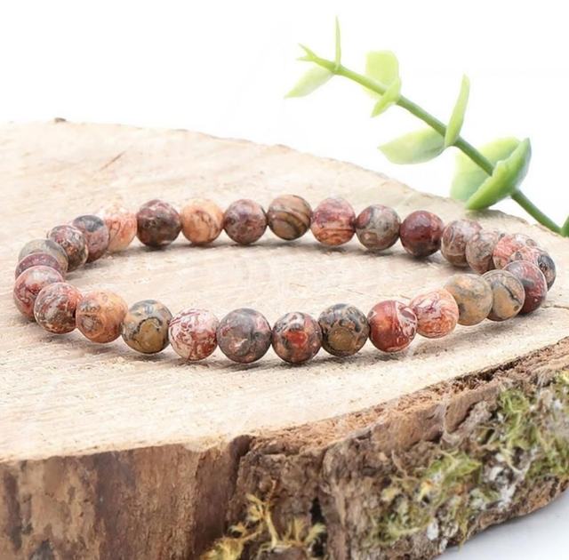 Jaspe léopard Bracelet 8mm