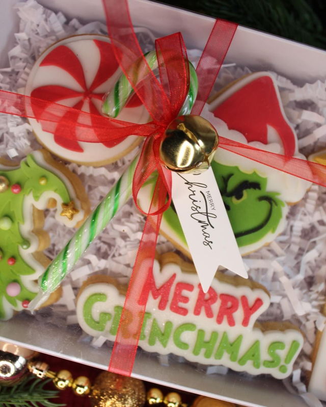 Merry Grinchmas Luxury Christmas Biscuits Gift