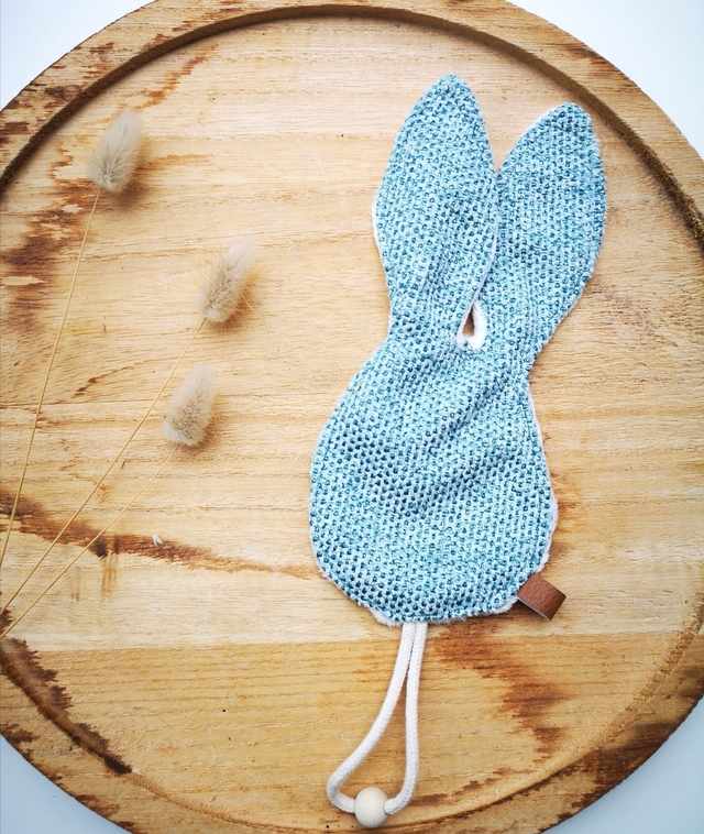 Attache tétine Lapin AZUR