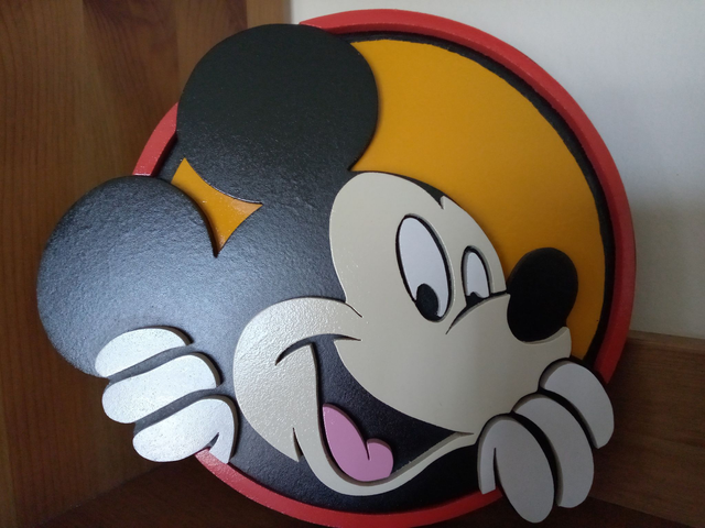 Mickey souriant - 25x22 cms
