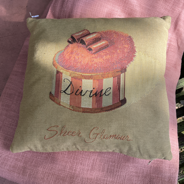 Boudoir Kissen gefüllt  glamour Puderquaste