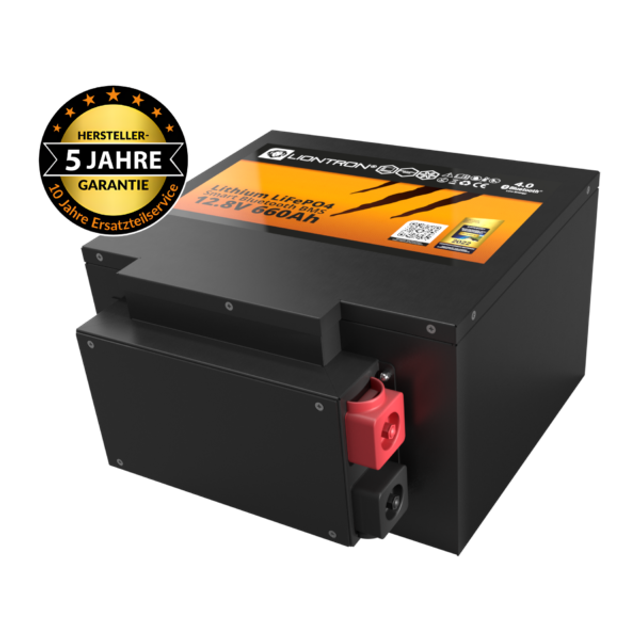 LIONTRON LiFePO4 Akku 12,8V 660Ah mit Smart BMS Bluetooth und Arctic