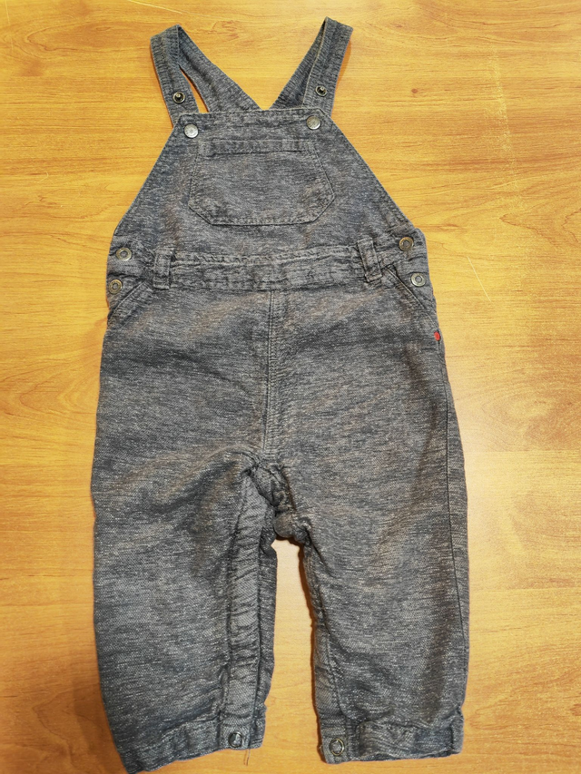 Salopette grise 12 mois