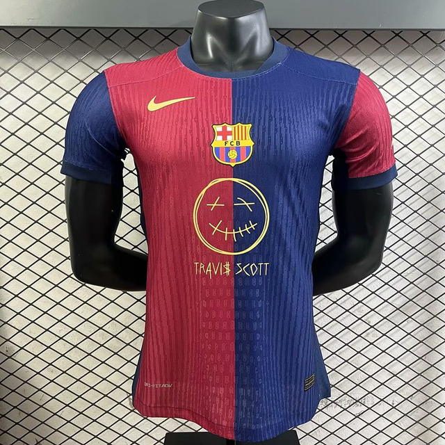 Camiseta Barcelona Especial TRAVIS SCOTT Smile Versión Jugador 25-26