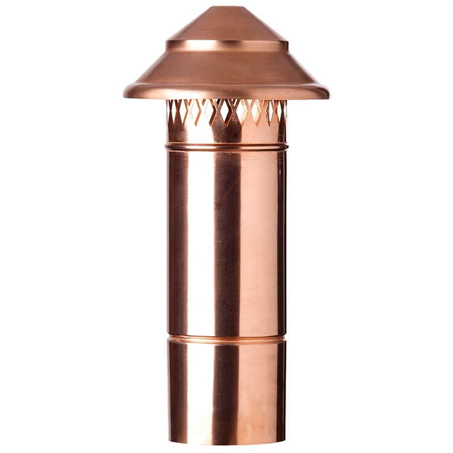 Camino in alluminio con rete Ø120