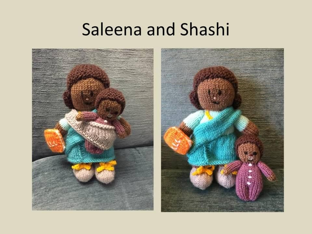 Saleena and Shashi breastfeeding dolls