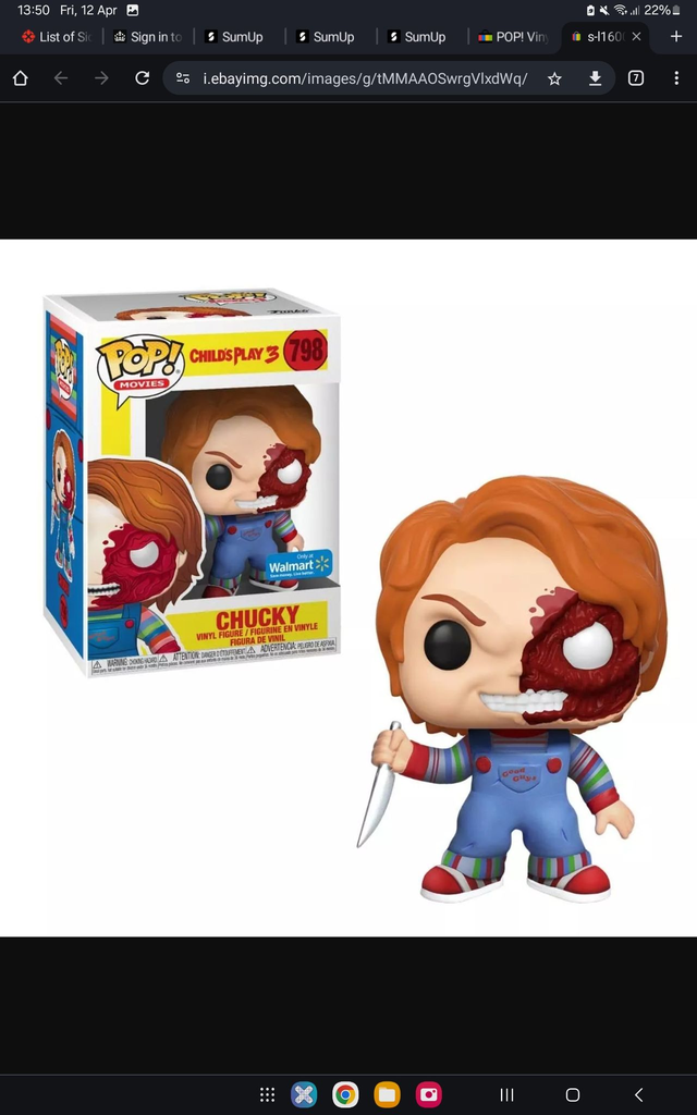 Childs Play: Chucky Half Exclusive Pop! #798