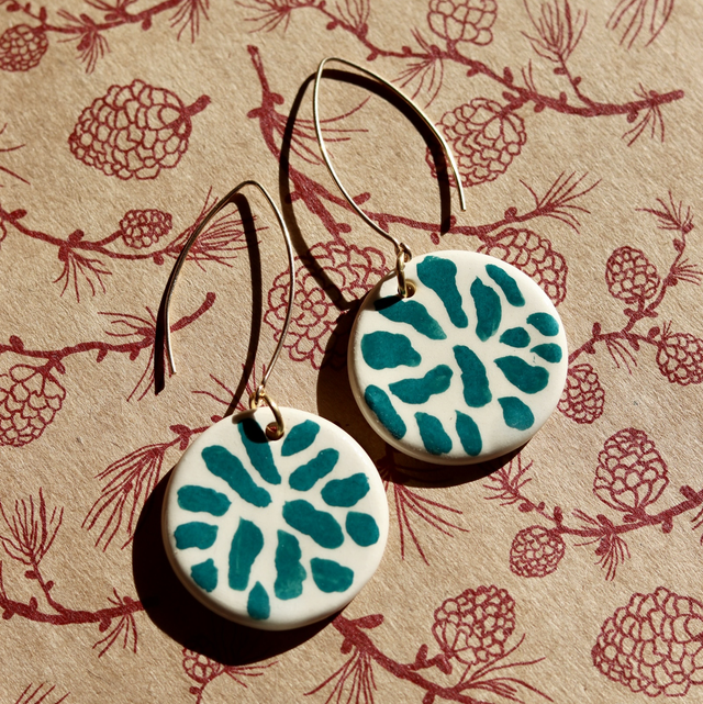 Boucles d’oreilles en céramique 