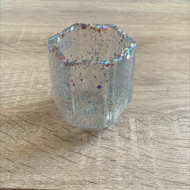 Pot à crayons - hexagone