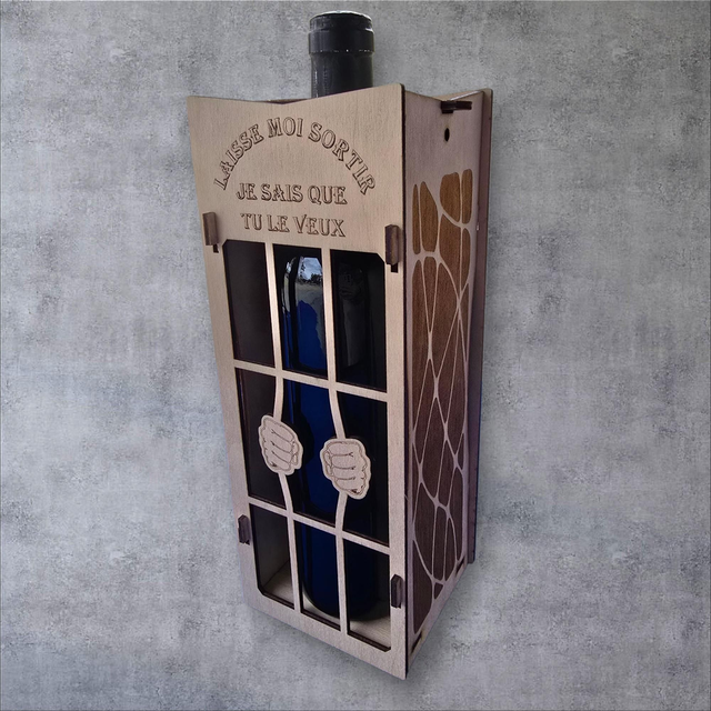 Coffret pour bouteille de vin