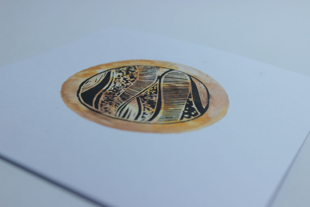 Carte sphère bicolore braise-cèpes