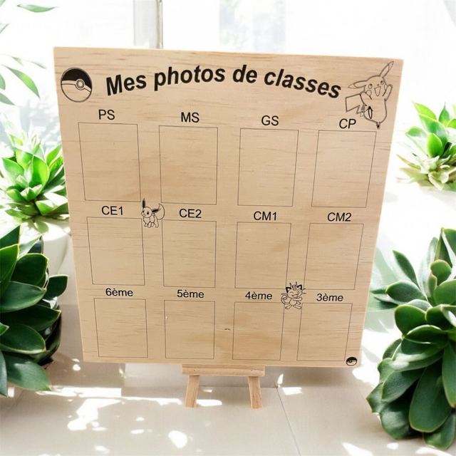 Pancarte photo de classe (pokemon)