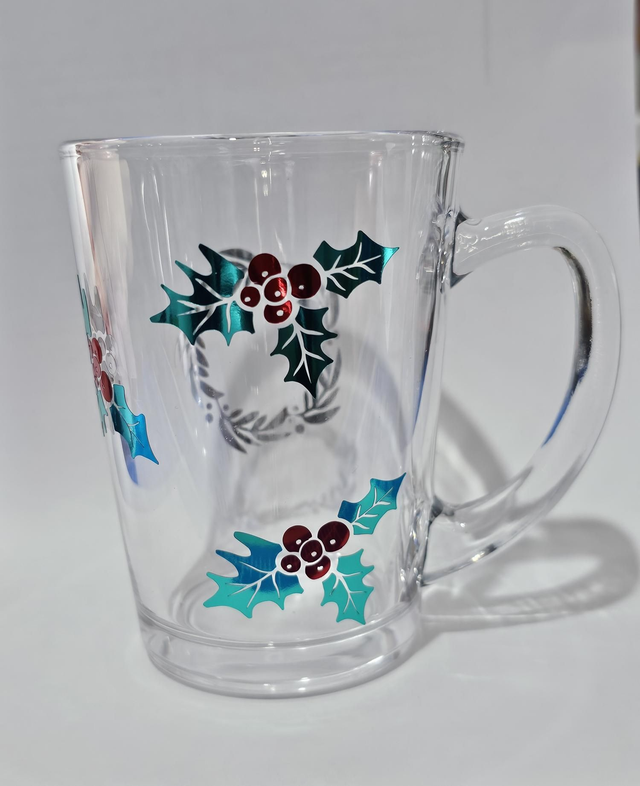 Xmas glass mug