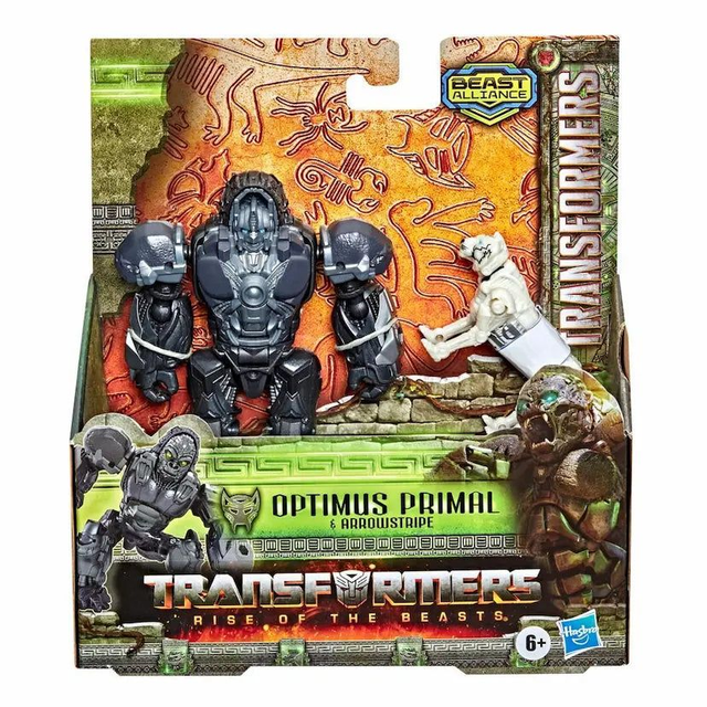 Transformers: Rise of the Beasts Beast Alliance Weaponizer Action Figure 2-Pack Optimus Primal & Arrowstripe 