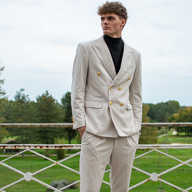 Costume homme en flanelle 