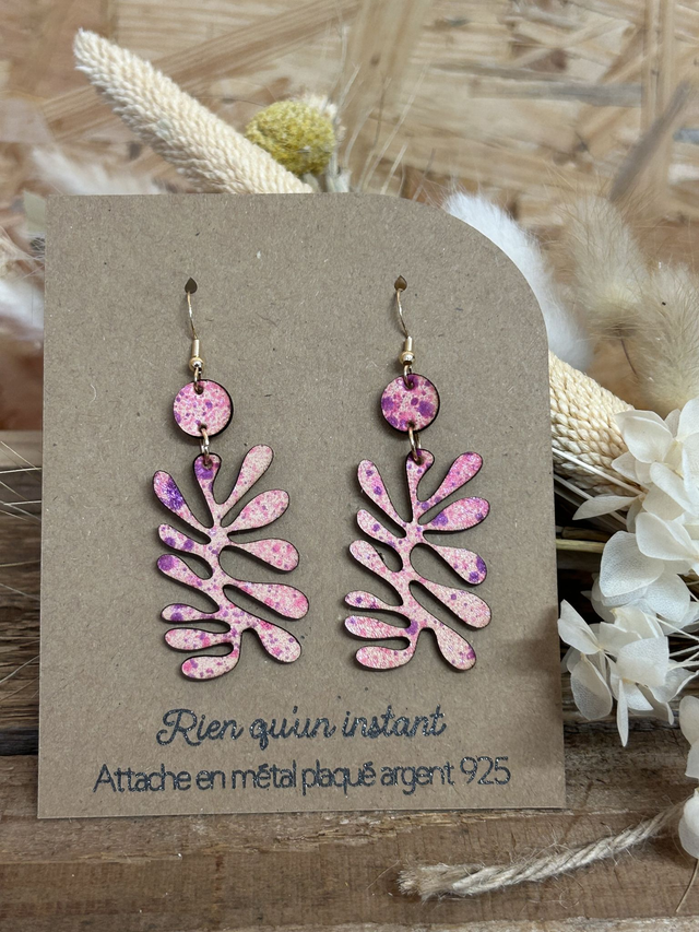 Boucles d’oreilles “Corail&quot;