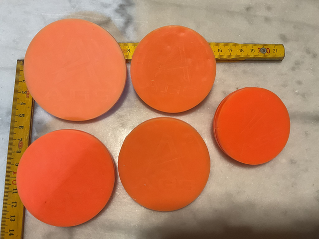 06B46 ... Cible spinner AGS latex pour cible basculante (8+7+7+7+6cm)  