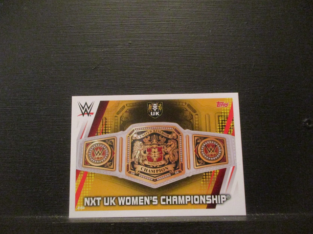 NXT Uk Women's Championship - Championship Slam Attax Universe Original Trading Card #248