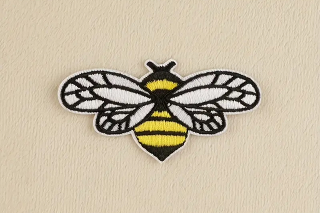 Bee embroidered Patch 