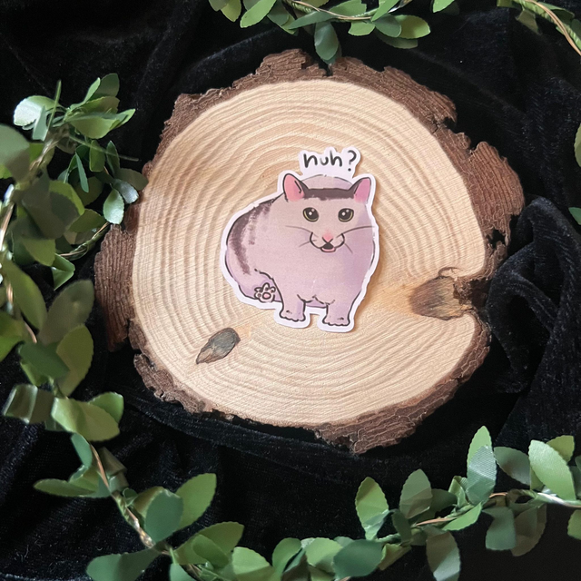 Sticker Gato // huh?