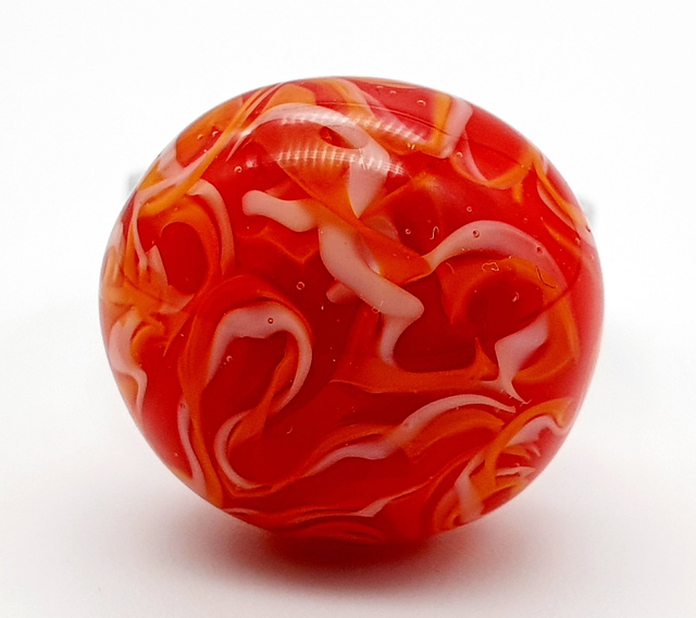 Bague Méandre rouge