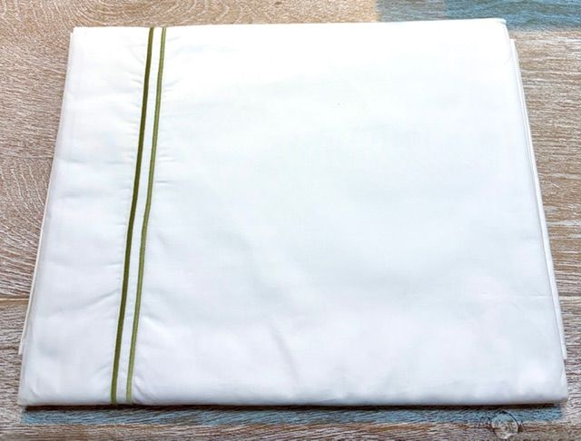 JUEGO SABANAS CAMA FESTONES VERDES CAMA DE 90X190