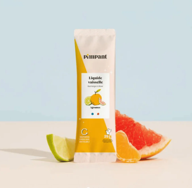 Stick recharge liquide vaisselle parfum Agrumes