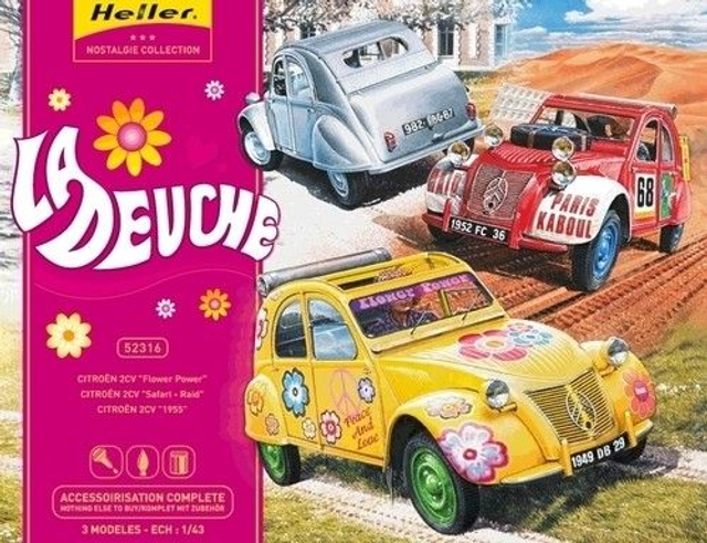Modelbouw - Heller Bouwdoos La Deuche - Citroën 2CV