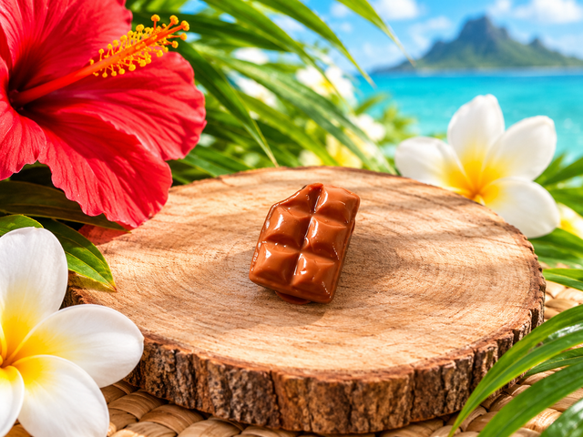 Aimant mini tablette chocolat croqué 