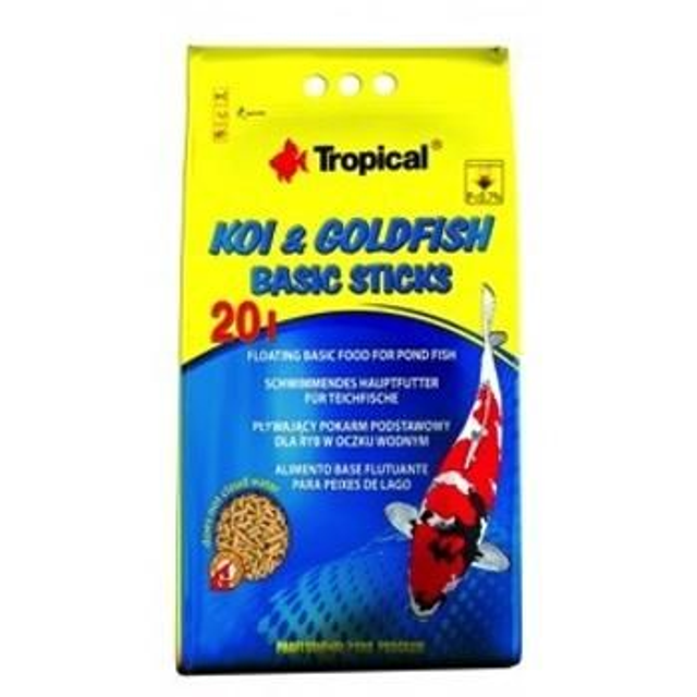 Koi &amp; goldfish basic sticks 20l