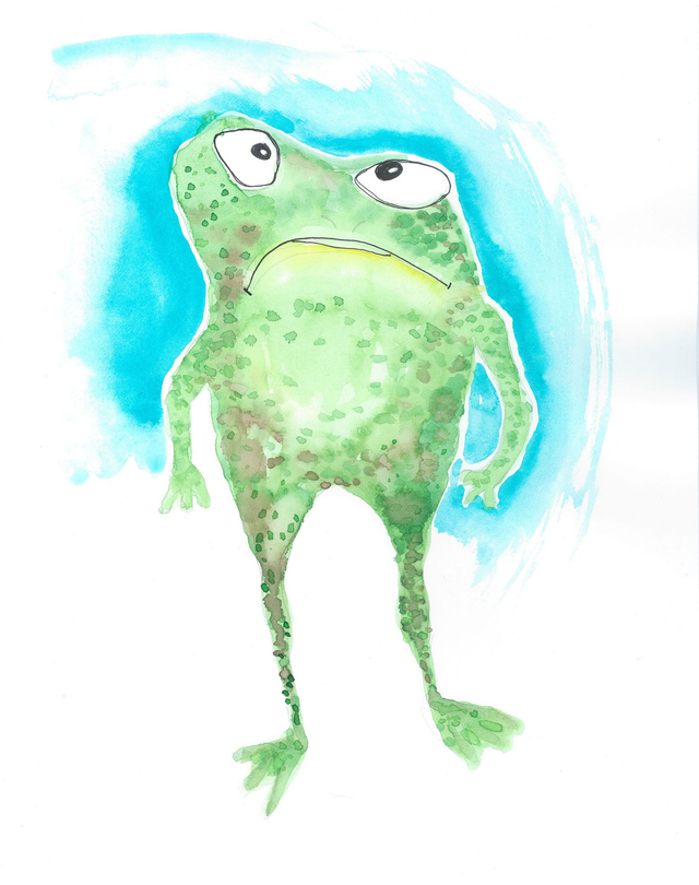 Sammakko ihmeissään