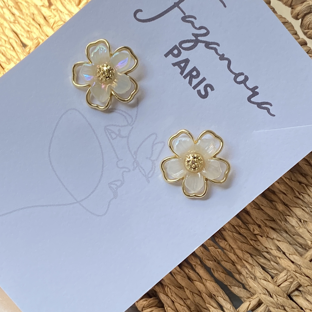 Boucle d’oreilles éclat de fleur 
